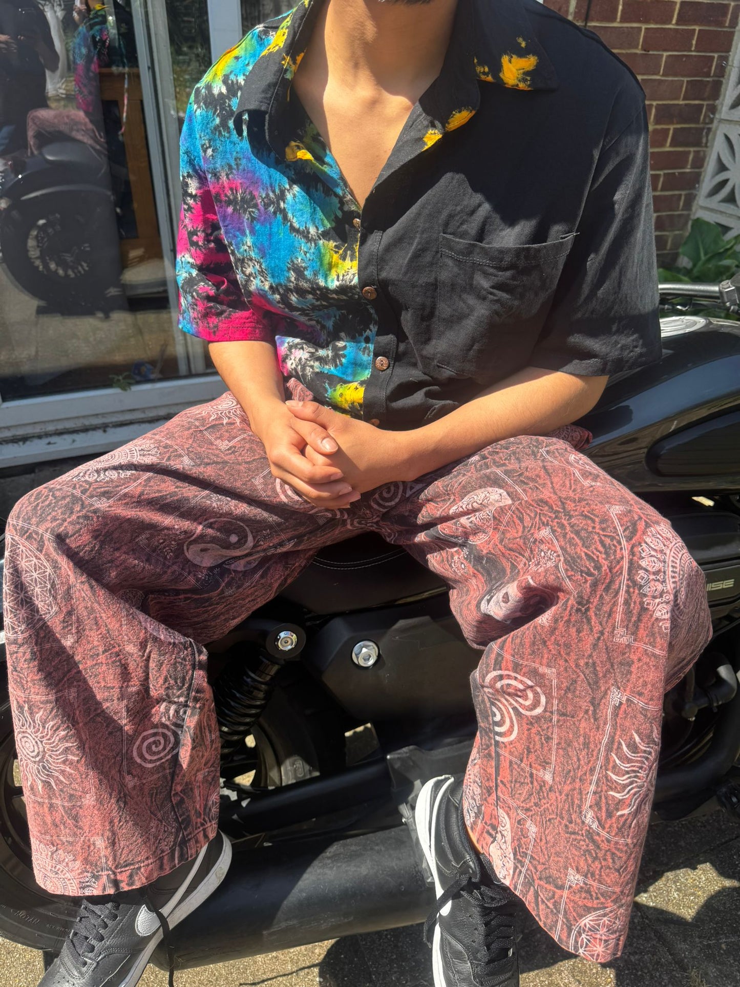 Patchwork Cotton Trousers