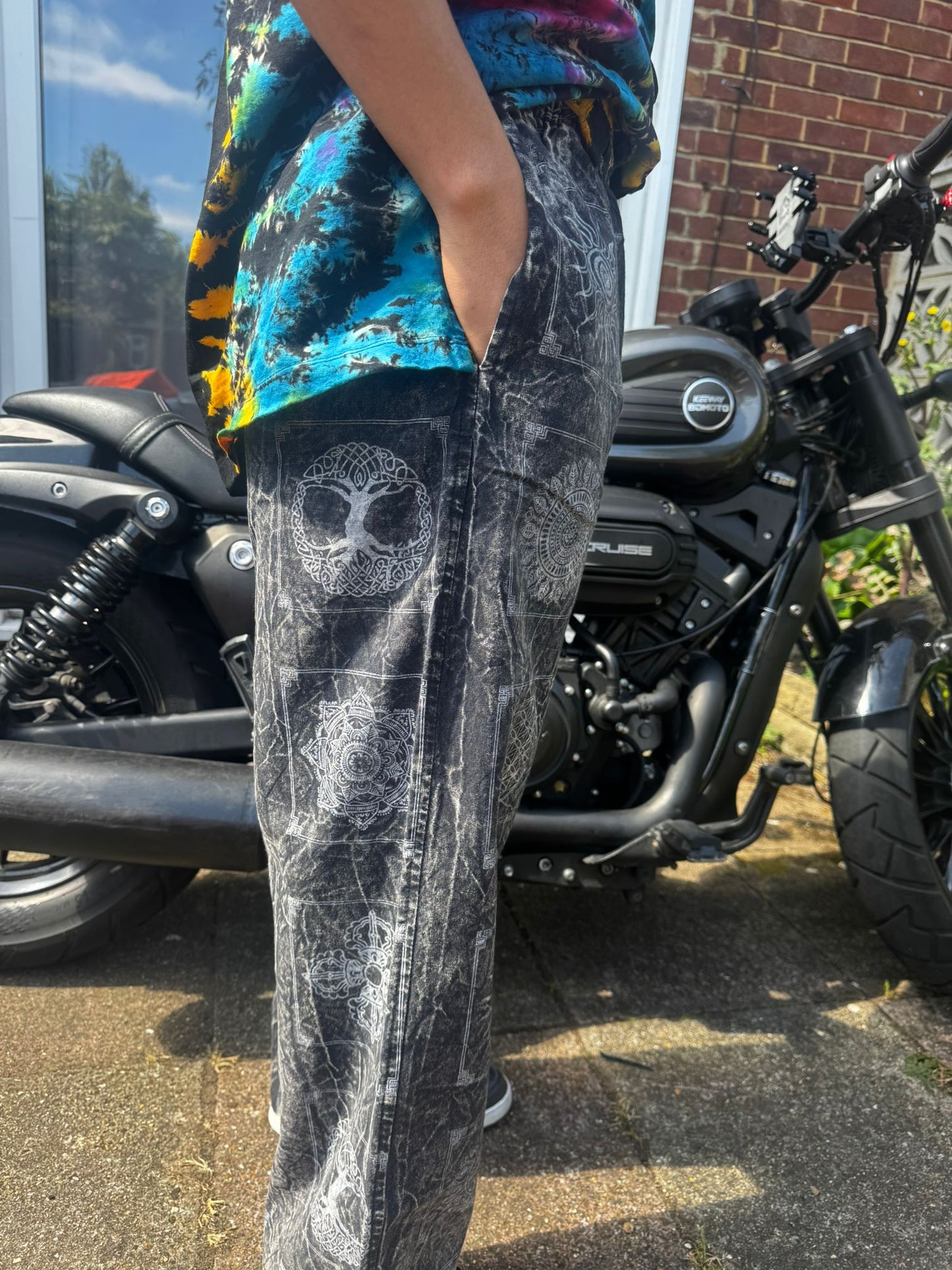 Patchwork Cotton Trousers