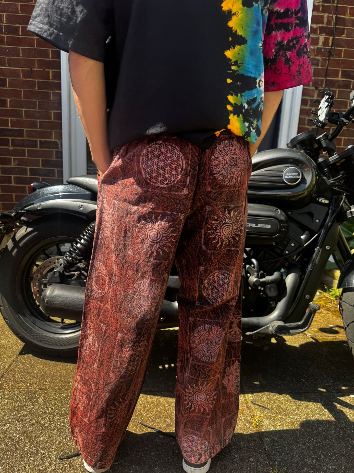 Patchwork Cotton Trousers
