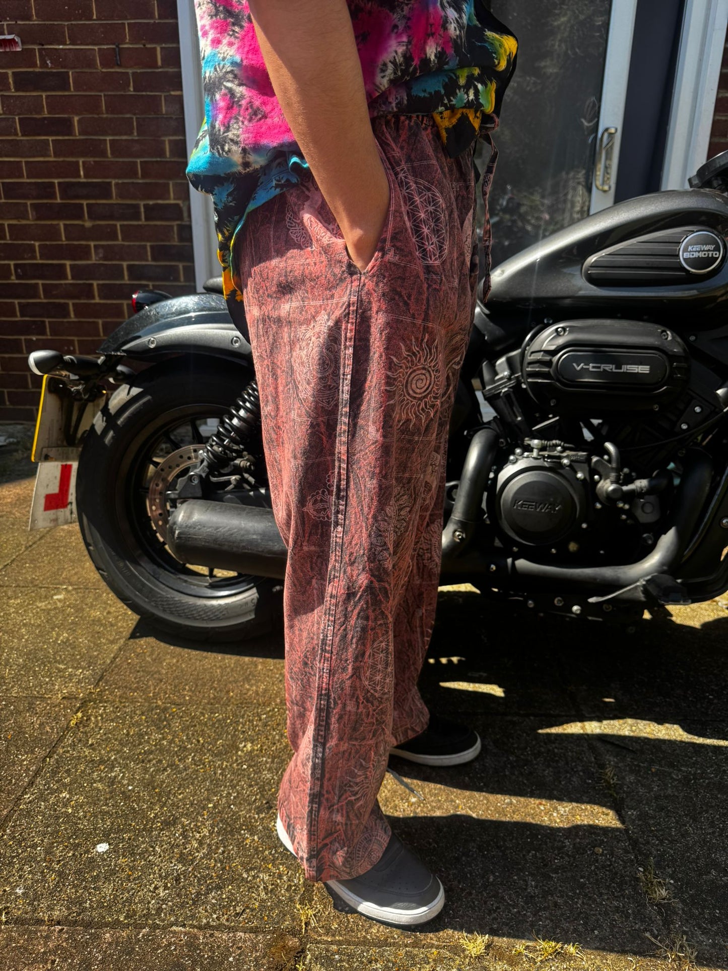 Patchwork Cotton Trousers