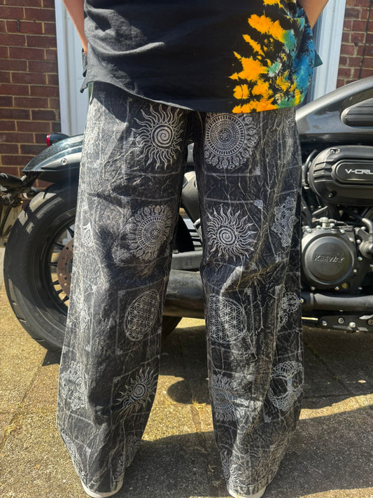 Patchwork Cotton Trousers