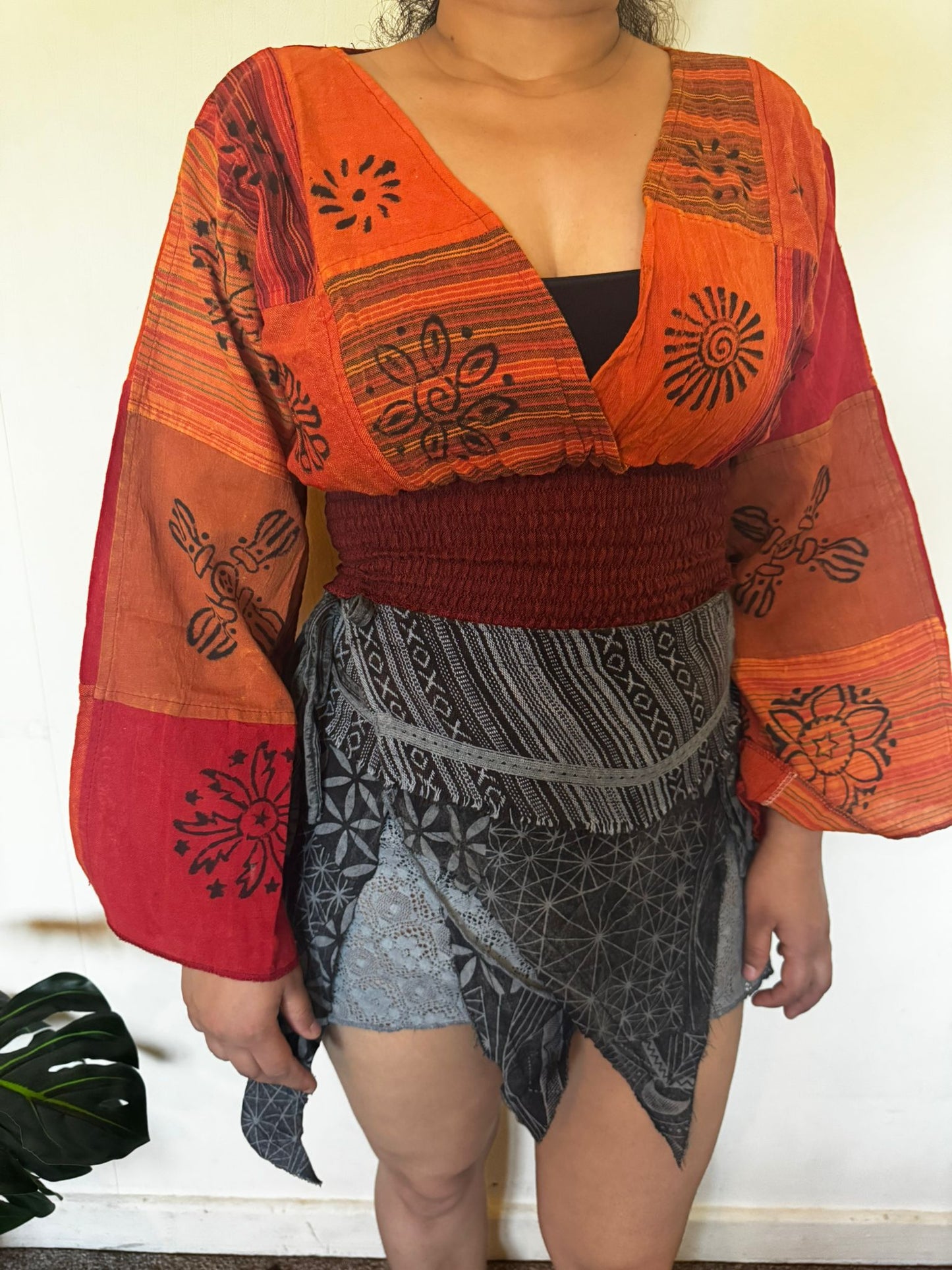 Handcrafted Patchwork Cotton Wrap Set