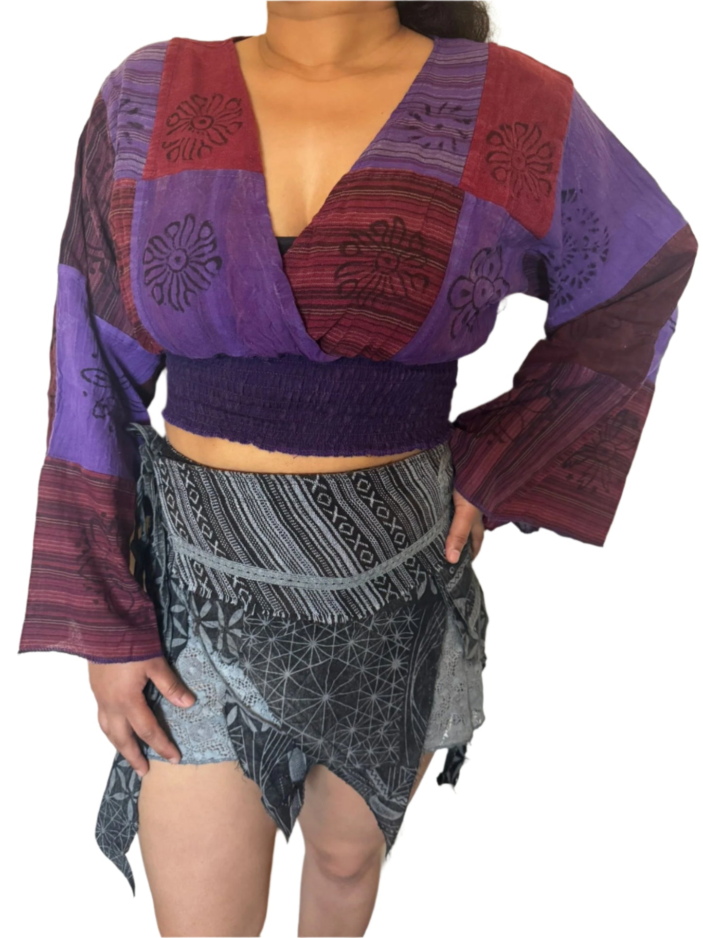 Handcrafted Patchwork Cotton Wrap Set