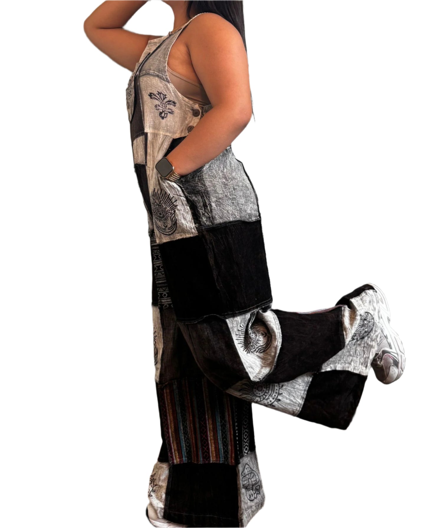 Multicolor Cotton Jumpsuit