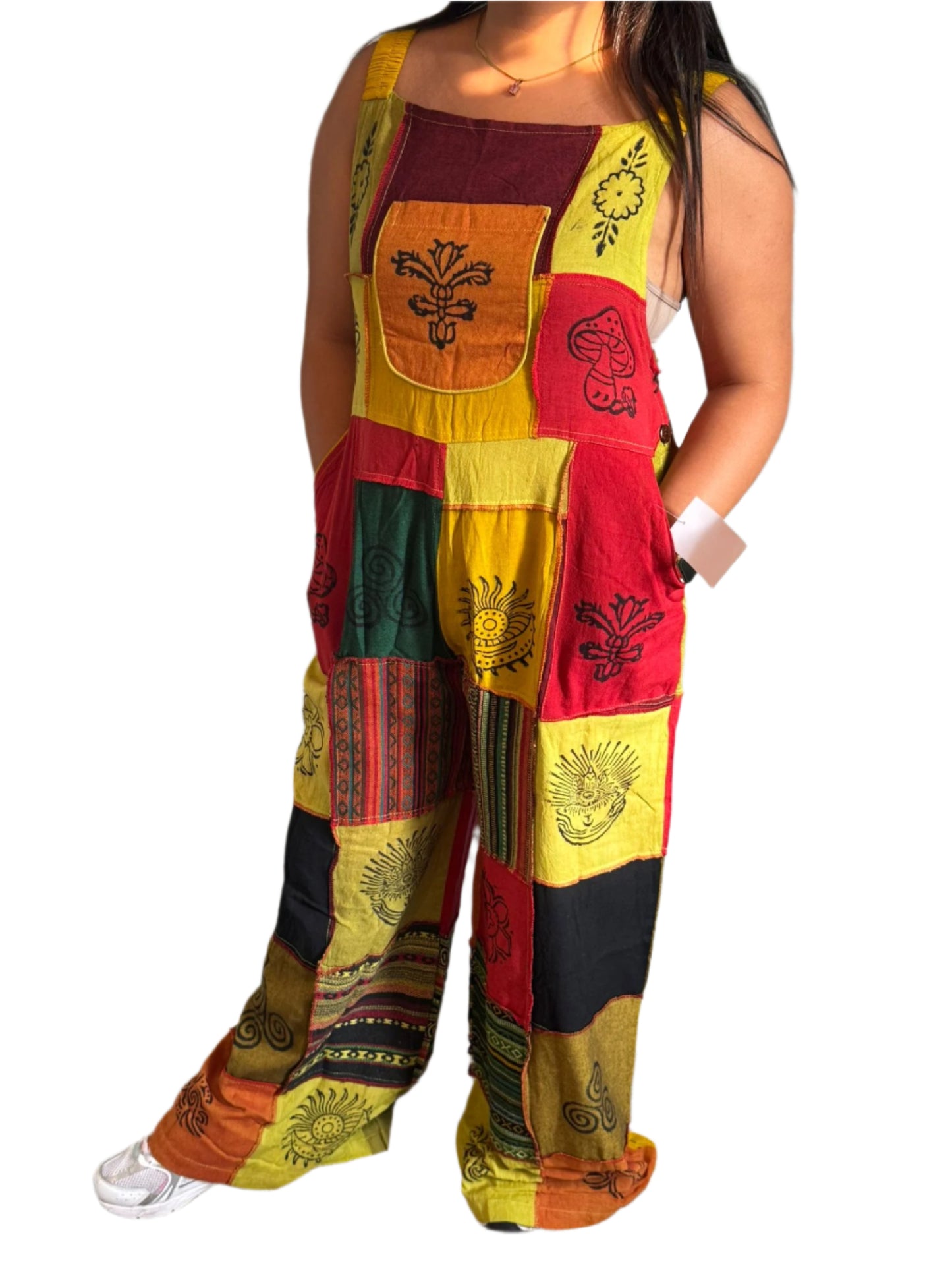 Multicolor Cotton Jumpsuit