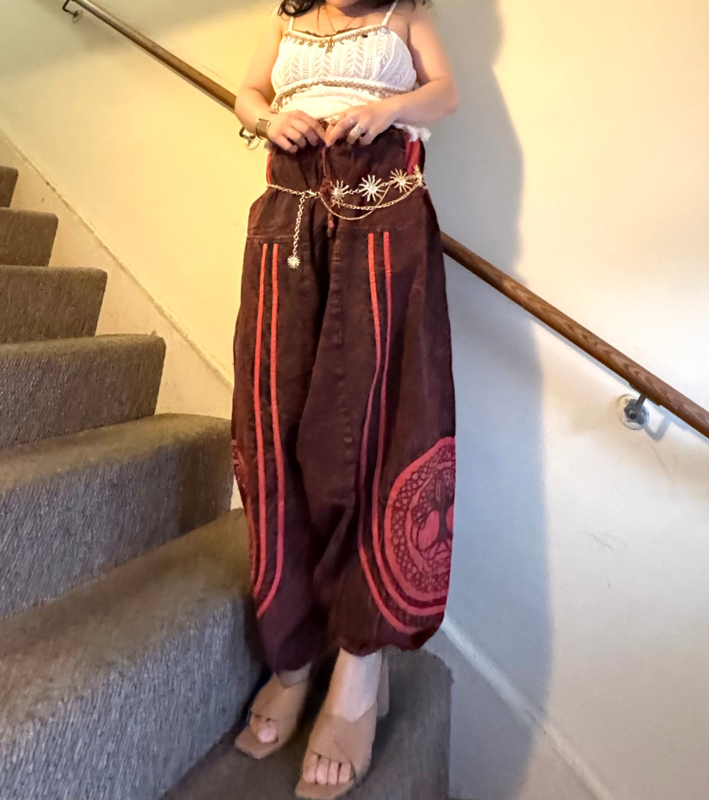 🌈 “Flowy, comfy & full of boho charm 🌿 Perfect for yoga, travel, or chill days — made with love in Nepal 💫 #BohoHaremPants #EthicalFashion”