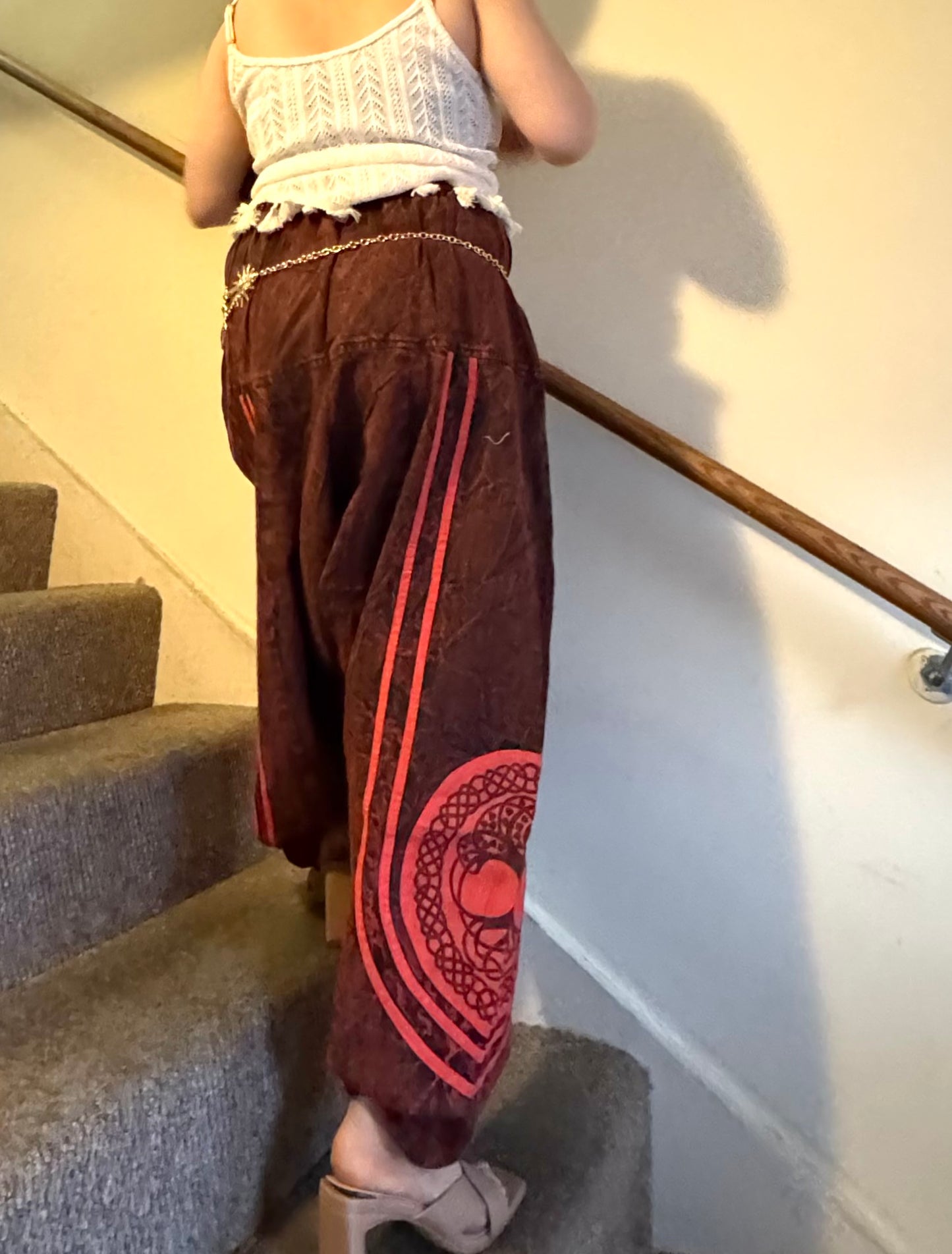 🌈 “Flowy, comfy & full of boho charm 🌿 Perfect for yoga, travel, or chill days — made with love in Nepal 💫 #BohoHaremPants #EthicalFashion”