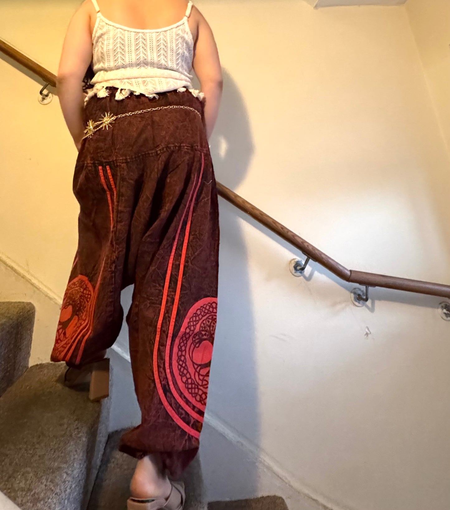 🌈 “Flowy, comfy & full of boho charm 🌿 Perfect for yoga, travel, or chill days — made with love in Nepal 💫 #BohoHaremPants #EthicalFashion”