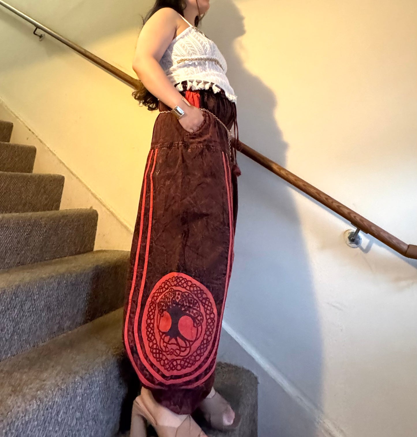 🌈 “Flowy, comfy & full of boho charm 🌿 Perfect for yoga, travel, or chill days — made with love in Nepal 💫 #BohoHaremPants #EthicalFashion”