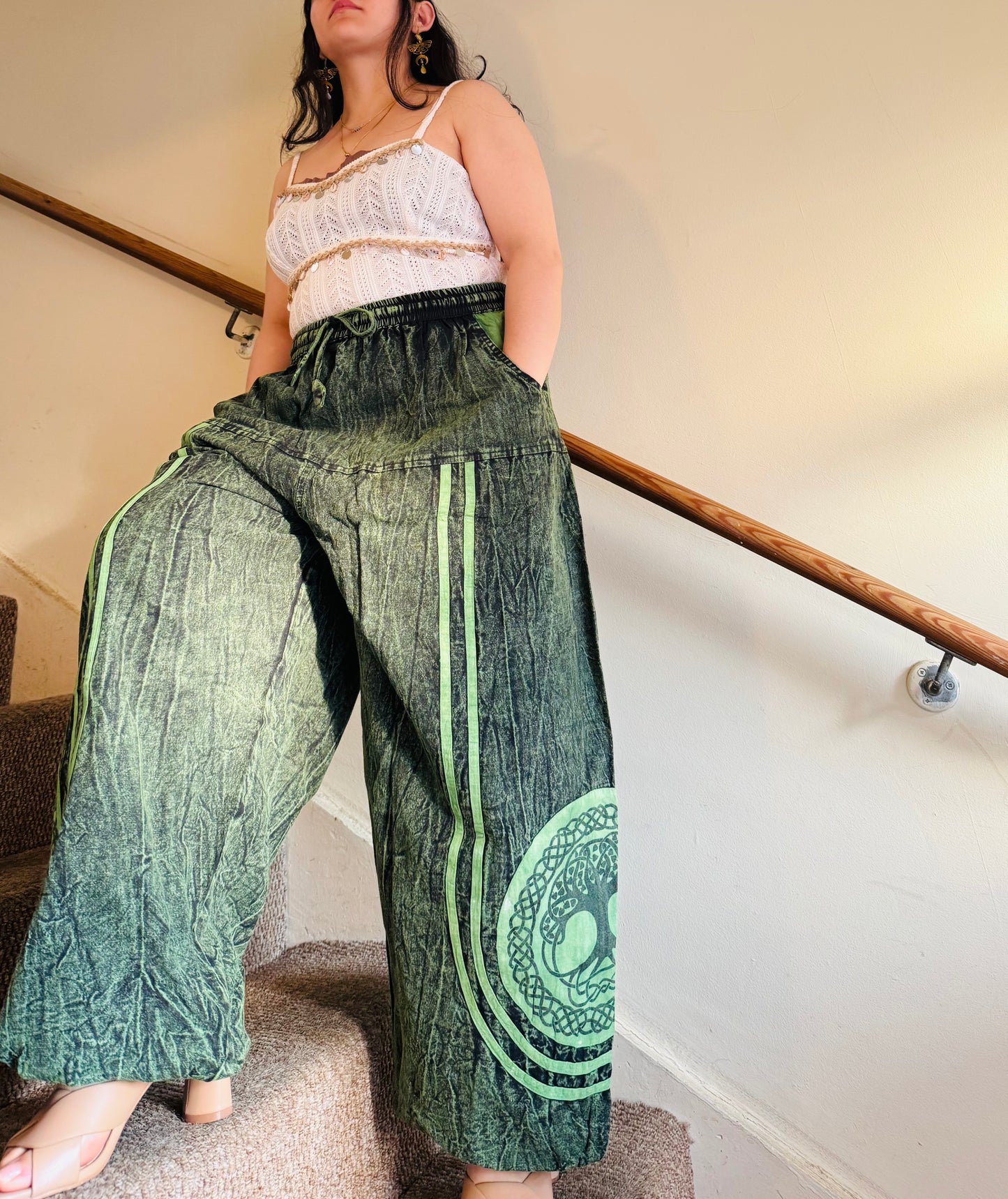 🌈 “Flowy, comfy & full of boho charm 🌿 Perfect for yoga, travel, or chill days — made with love in Nepal 💫 #BohoHaremPants #EthicalFashion”