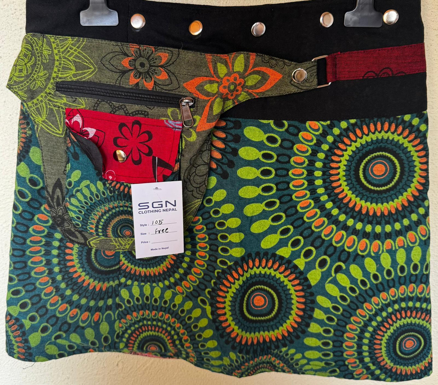 Reversible Handmade Boho Wrap Skirt