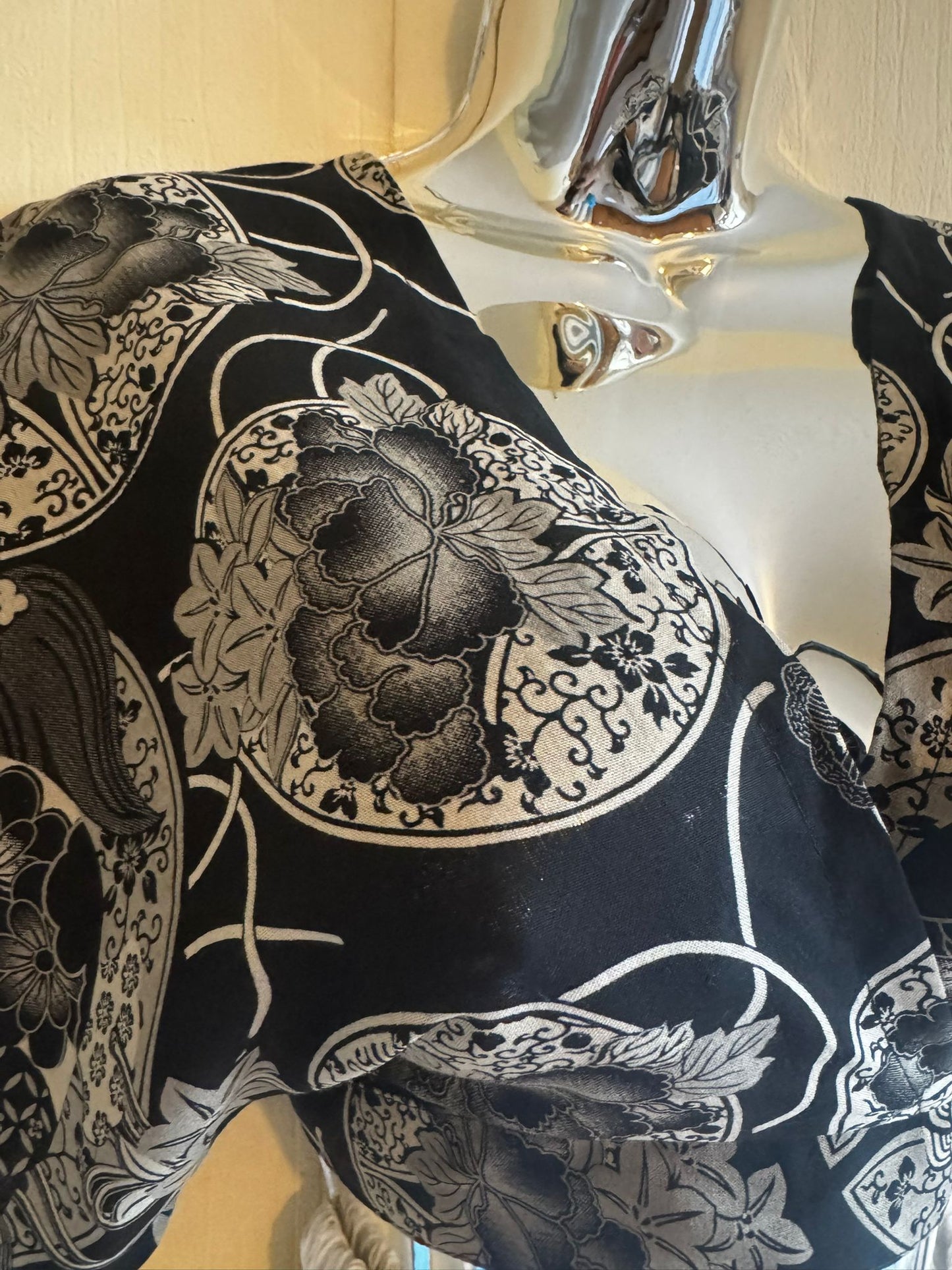 Elegant Kimono Wrap Top + Ruffle Layer Skirt