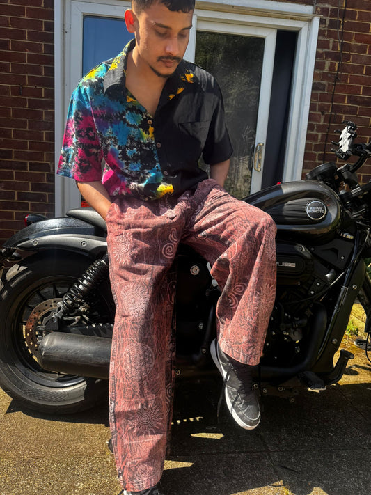 Patchwork Cotton Trousers