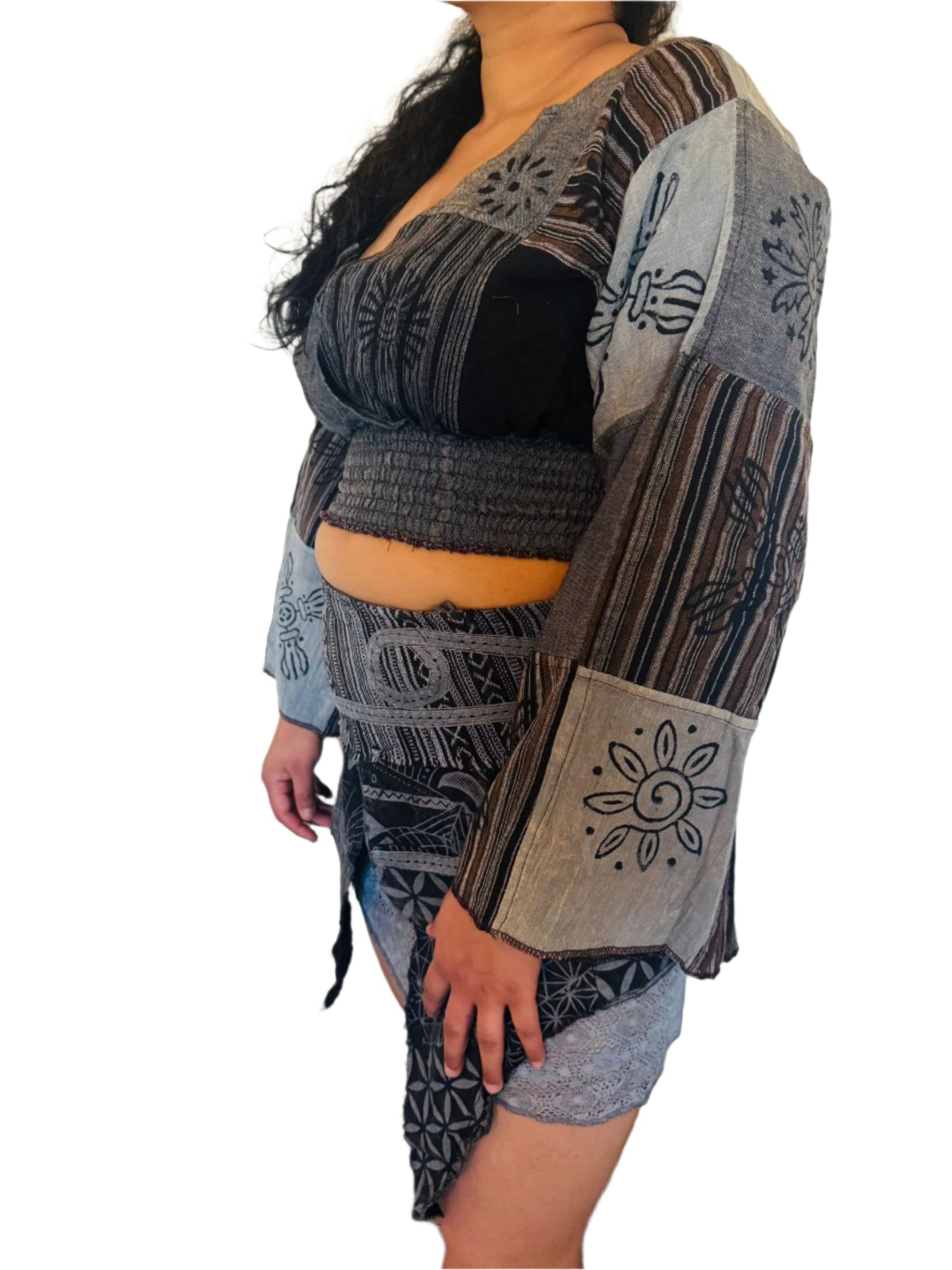 Handcrafted Patchwork Cotton Wrap Set