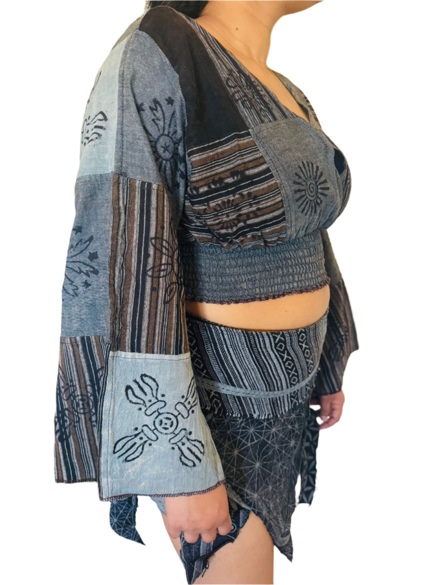 Handcrafted Patchwork Cotton Wrap Set