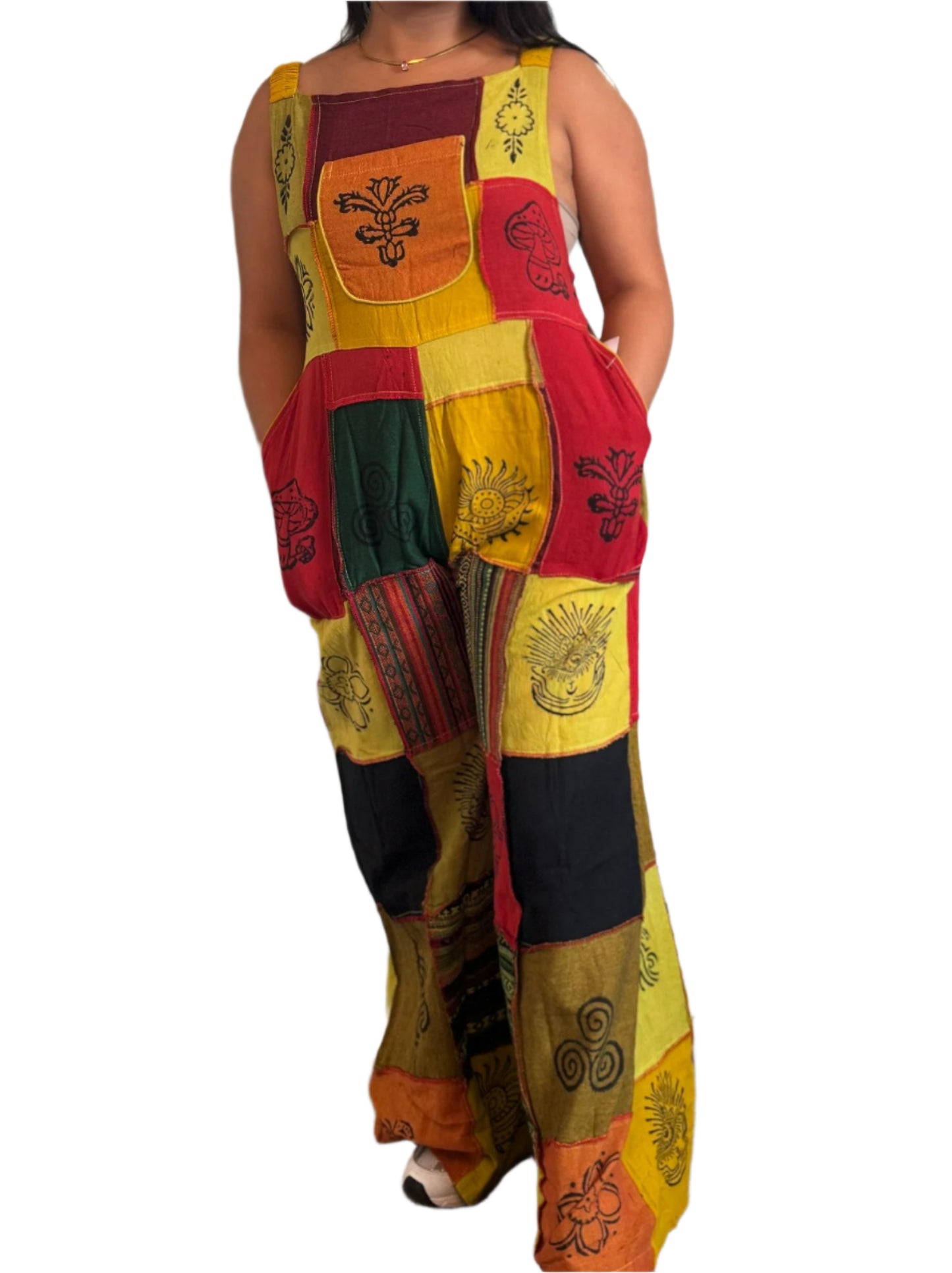 Multicolor Cotton Jumpsuit