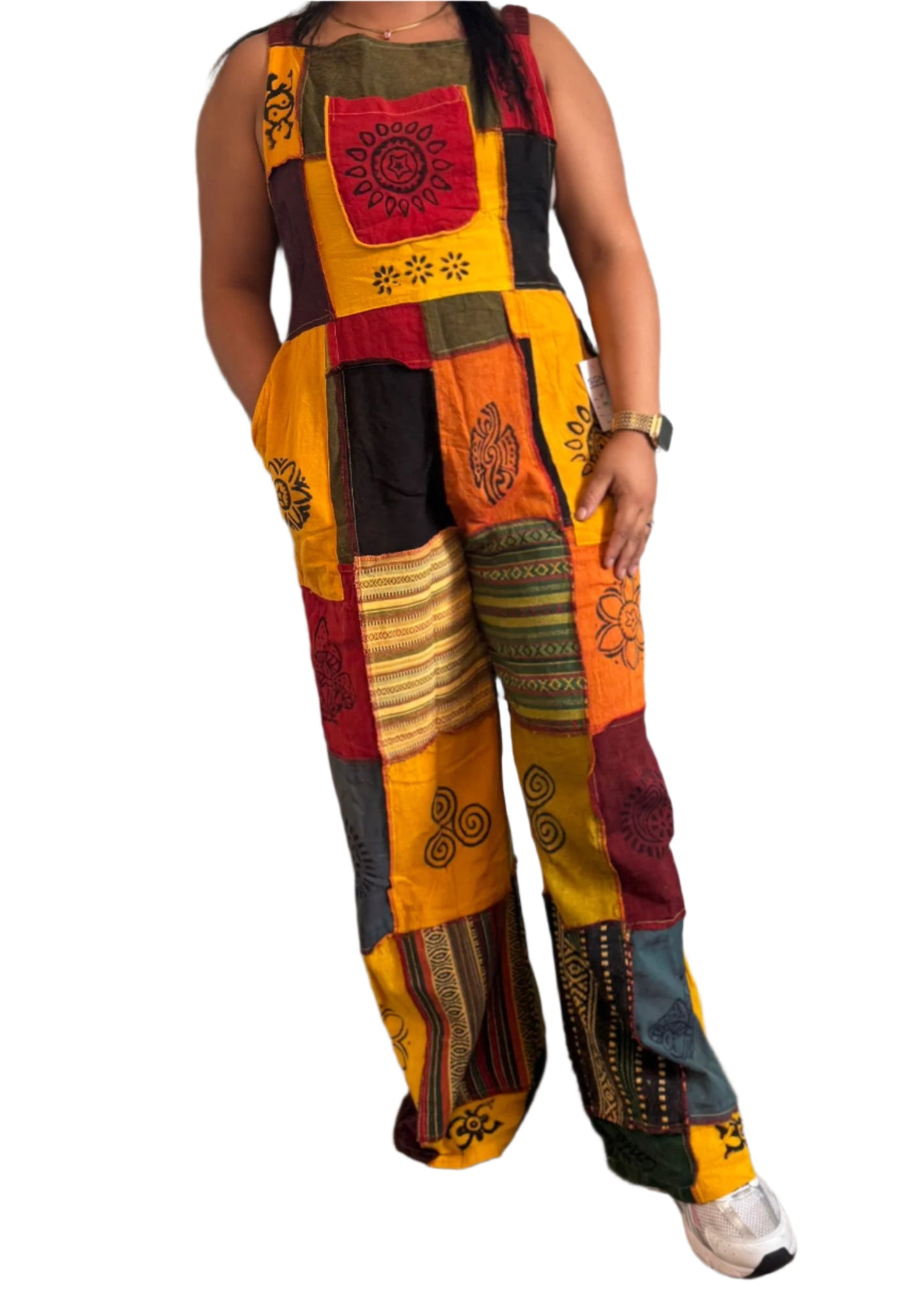 Multicolor Cotton Jumpsuit