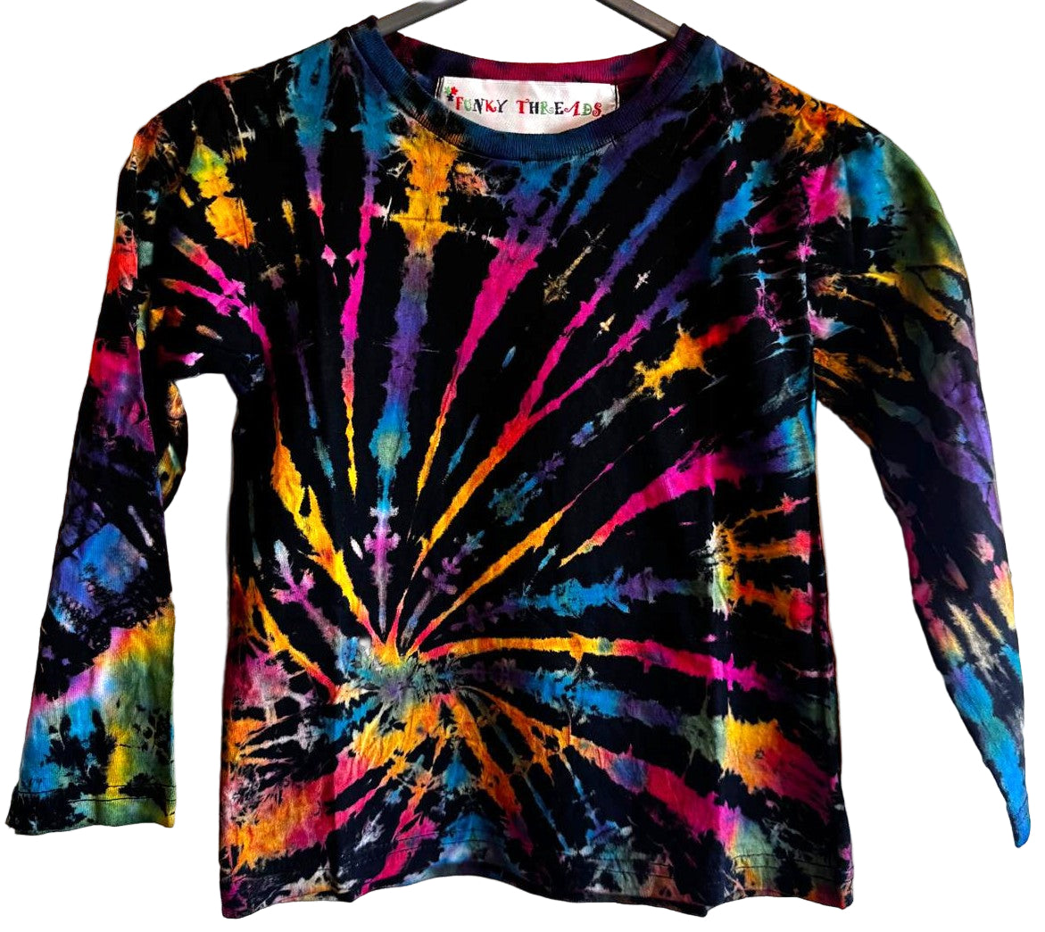 Kids’ Spiral Tie-Dye Long Sleeve Shirt